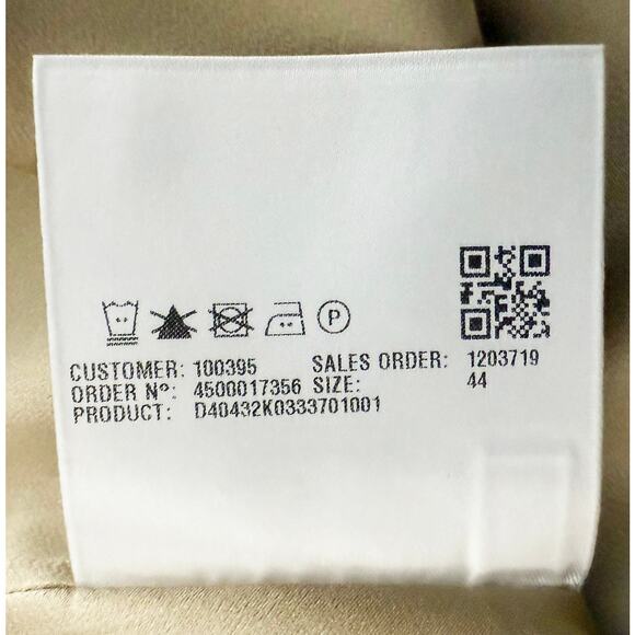 Kiton Napoli Womens 100% Silk Blouse Pleated Neckline Long Sleeve Designer Italy - Picture 10 of 11